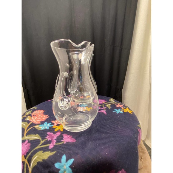 Vintage Princess House “Heritage” Design Clear Crystal Glass Pitcher - Picture 9 of 9